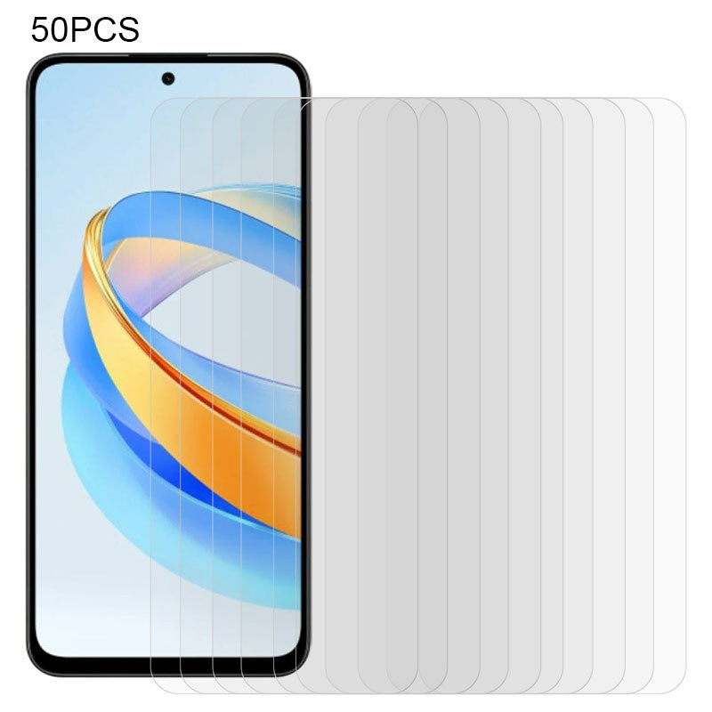 50PCS For Honor X7b 5G Tempered Glass Film 2.5D 0.3mm Anti-Bubble Screen Protector