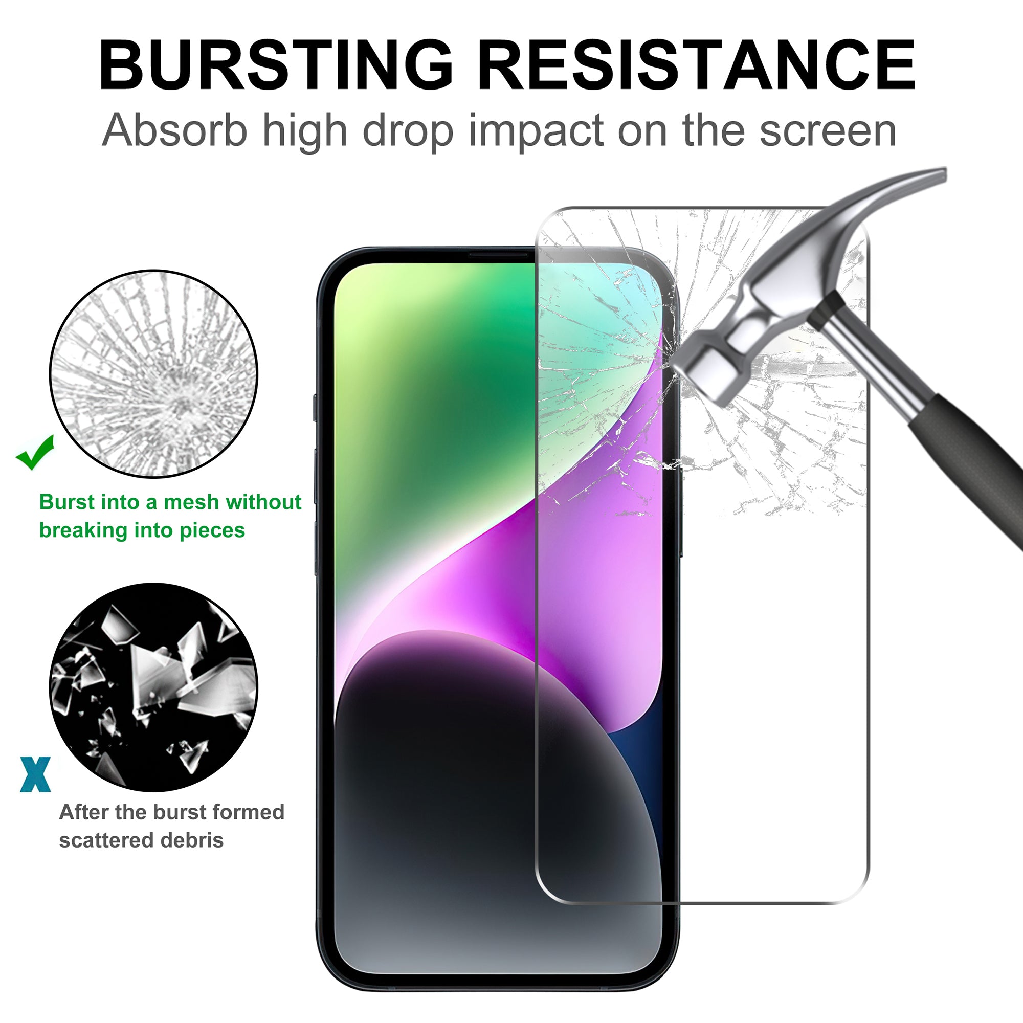 AMORUS For Honor X7b 5G Anti-explosion Screen Protector High Aluminum-silicon Glass Film