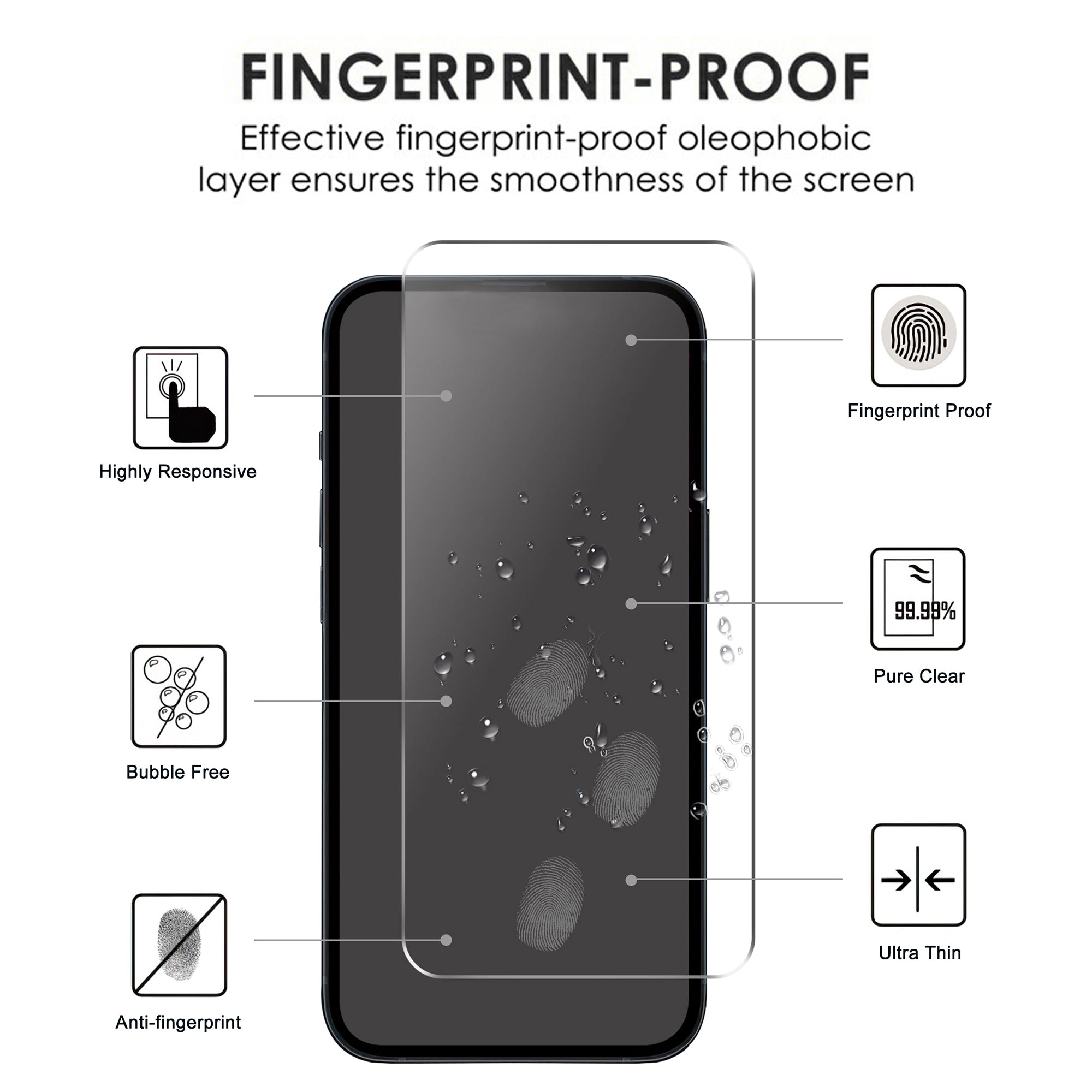 AMORUS For Honor X7b 5G Anti-explosion Screen Protector High Aluminum-silicon Glass Film