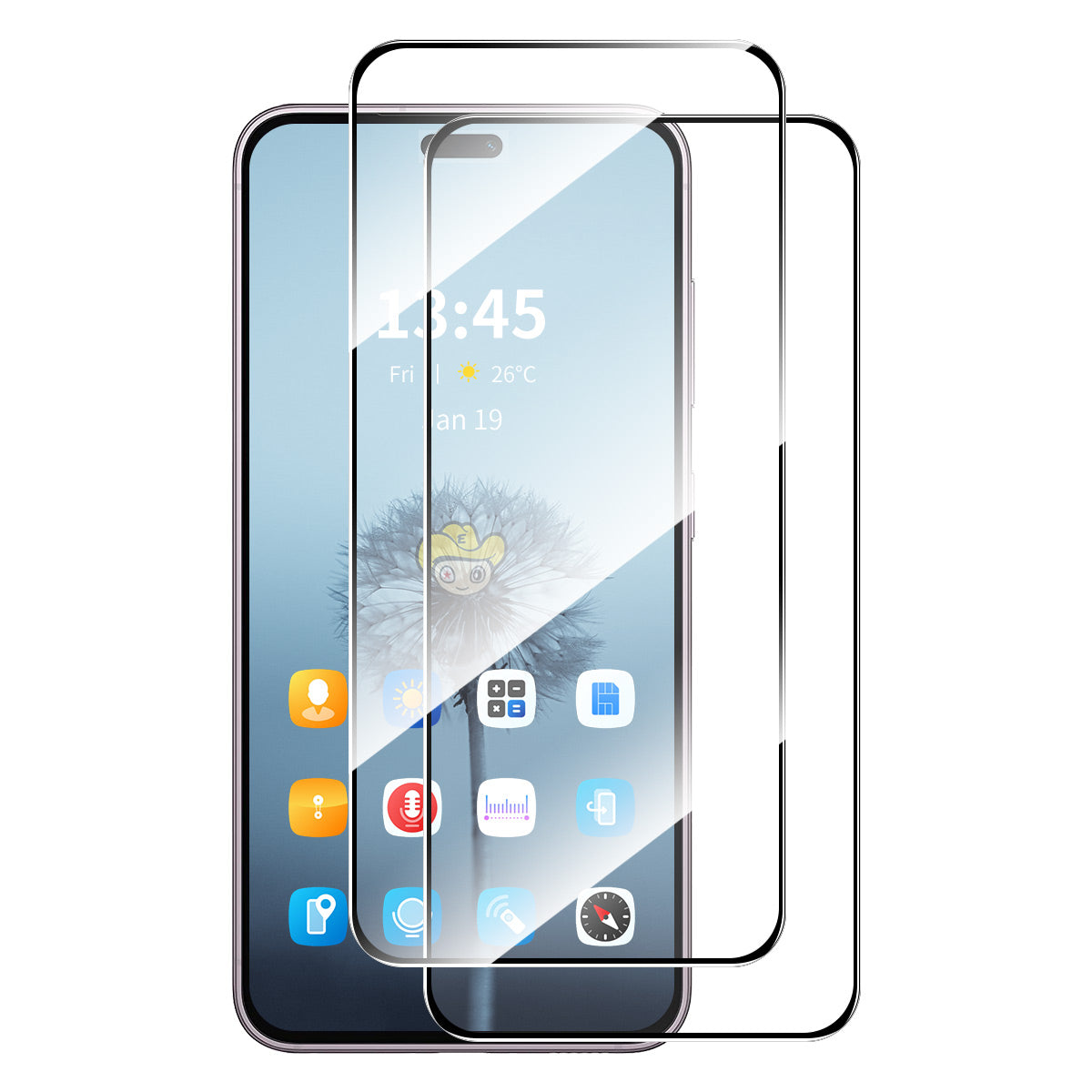 ENKAY HAT PRINCE 2Pcs for Honor X50i+ 5G High Aluminium-silicon Glass Screen Protector Anti-explosion Film