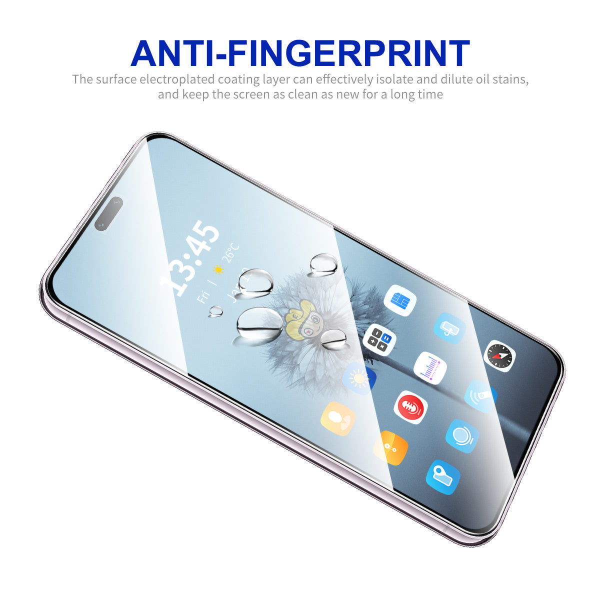 ENKAY HAT PRINCE 2Pcs for Honor X50i+ 5G High Aluminium-silicon Glass Screen Protector Anti-explosion Film