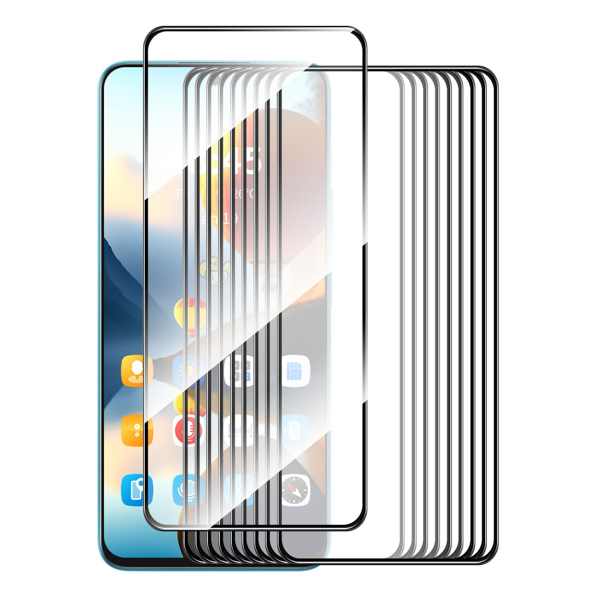 ENKAY HAT PRINCE 10Pcs for Transsion Infinix Note 12 VIP 4G Screen Protector 2.5D Shatter-proof Film