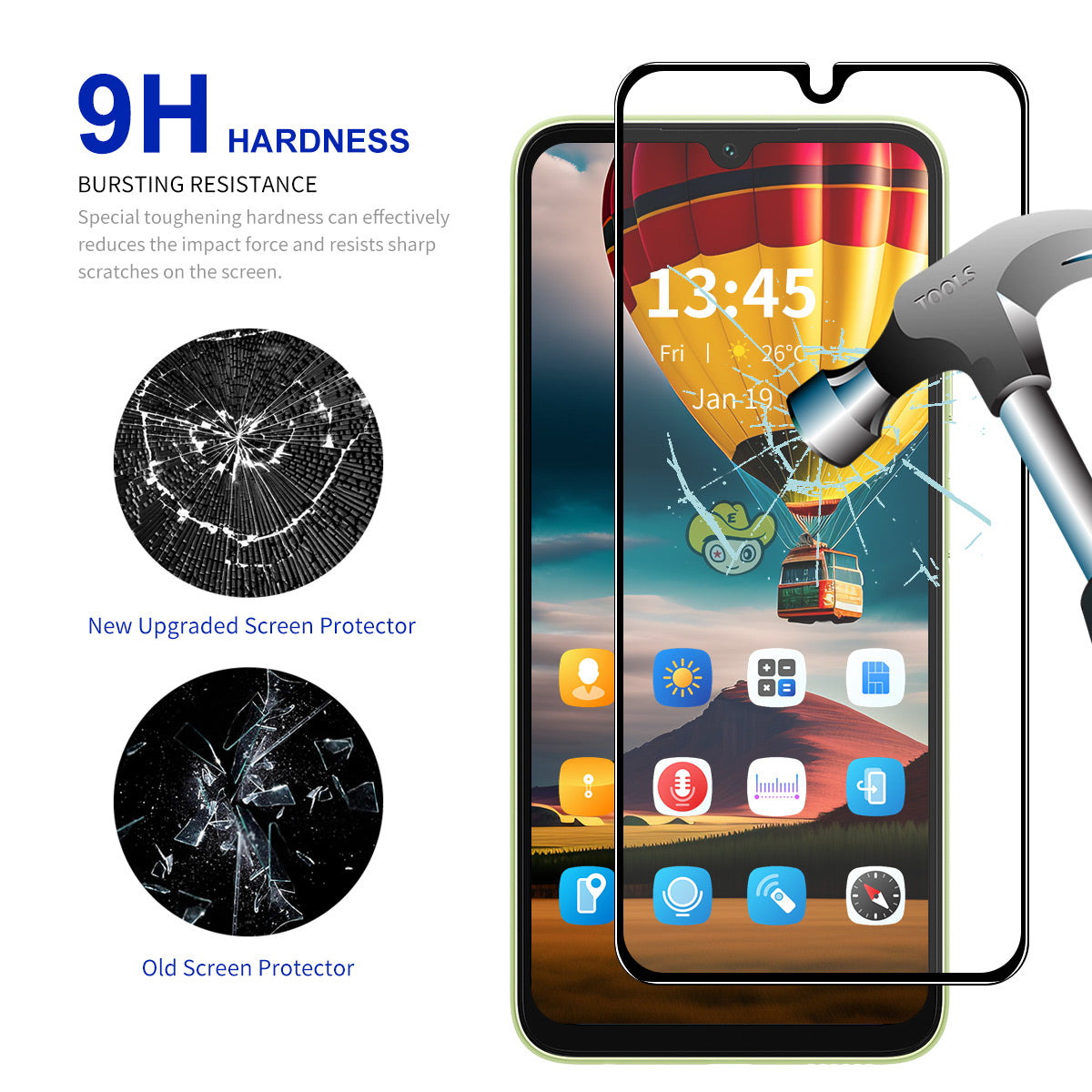 ENKAY HAT PRINCE 5Pcs for Transsion Infinix Note 12 (2023) 4G Full Screen Protector Explosion-Proof High Aluminium-silicon Glass Film