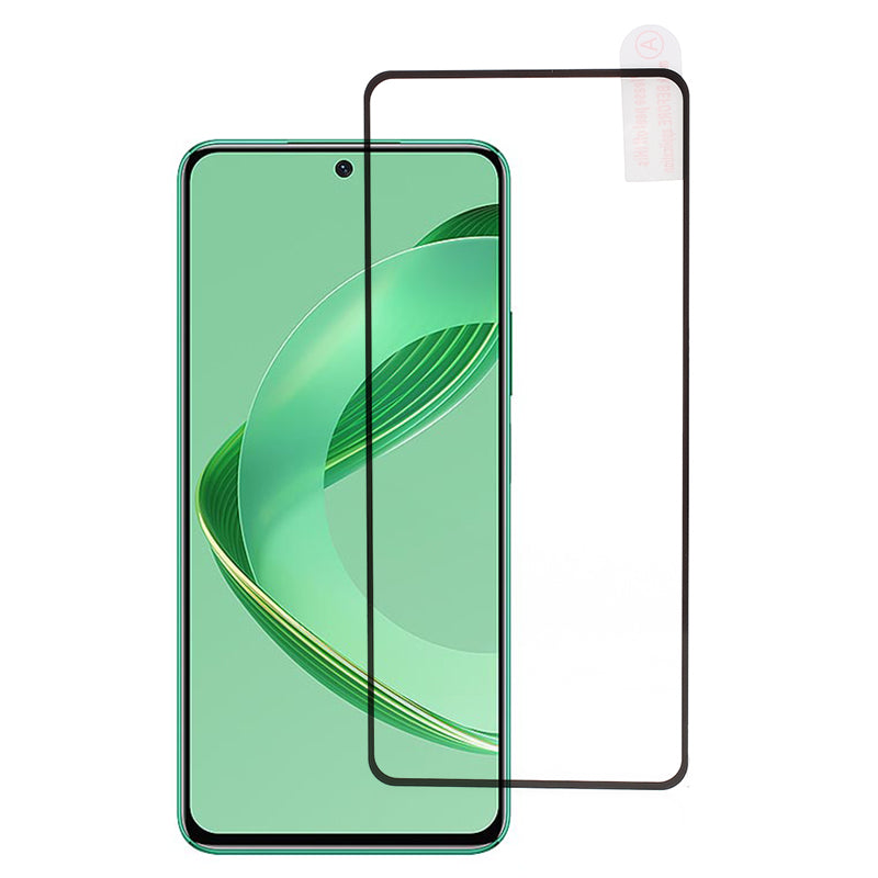 For Huawei nova 12 SE 4G Silk Printing Tempered Glass Film HD Clear Full Glue Screen Protector