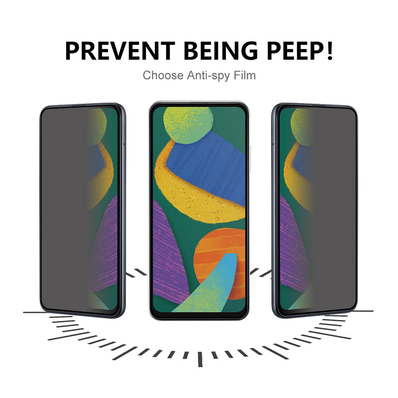 For Samsung Galaxy Xcover7 Screen Protector Anti Spy Complete Covering Tempered Glass Film