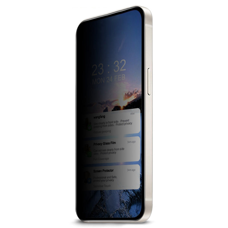 For Xiaomi Poco X6 5G / Redmi Note 13 Pro 5G Screen Protector Anti-Peep Tempered Glass Film