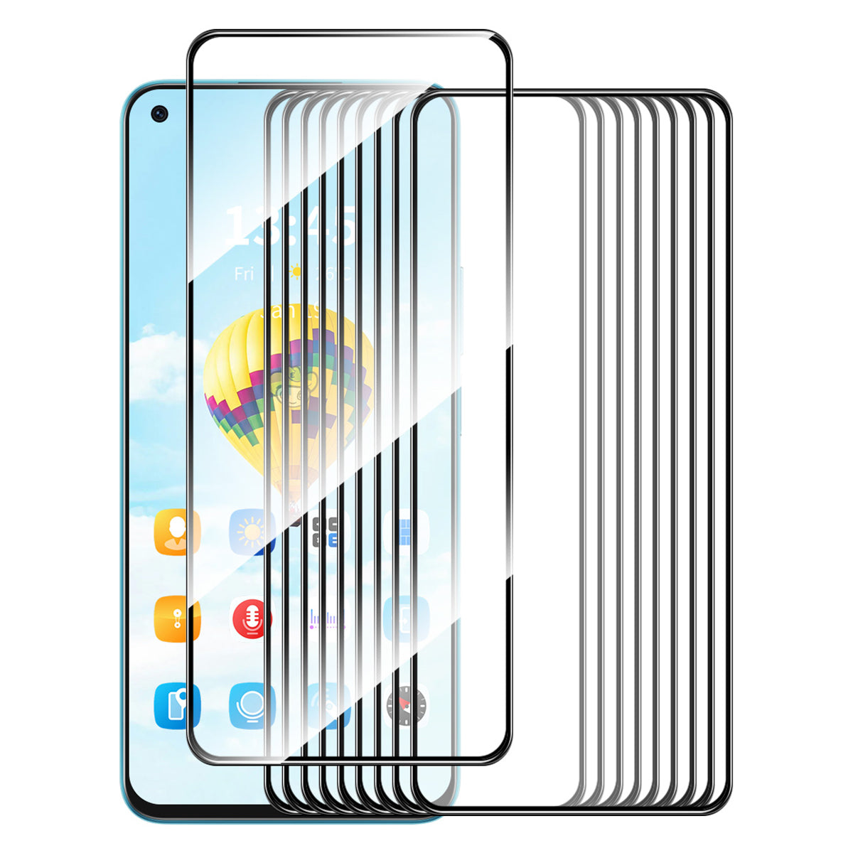 ENKAY HAT PRINCE 10Pcs for OnePlus Nord 2T 5G Silk Printing Screen Protector 9H Hardness 2.5D