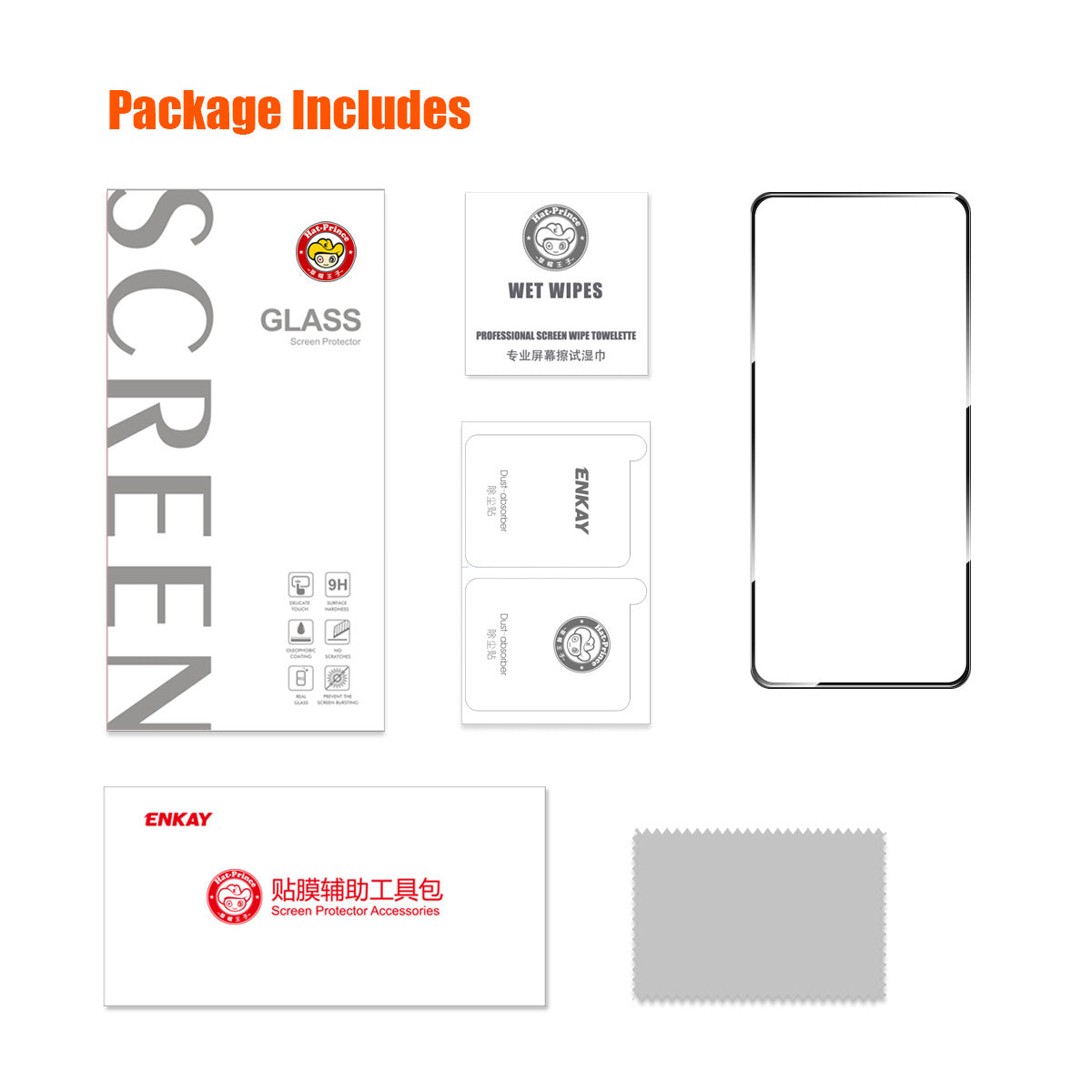 ENKAY HAT PRINCE for OnePlus Nord 2T 5G Screen Protector Ultra Clear Full Glue Protective Film