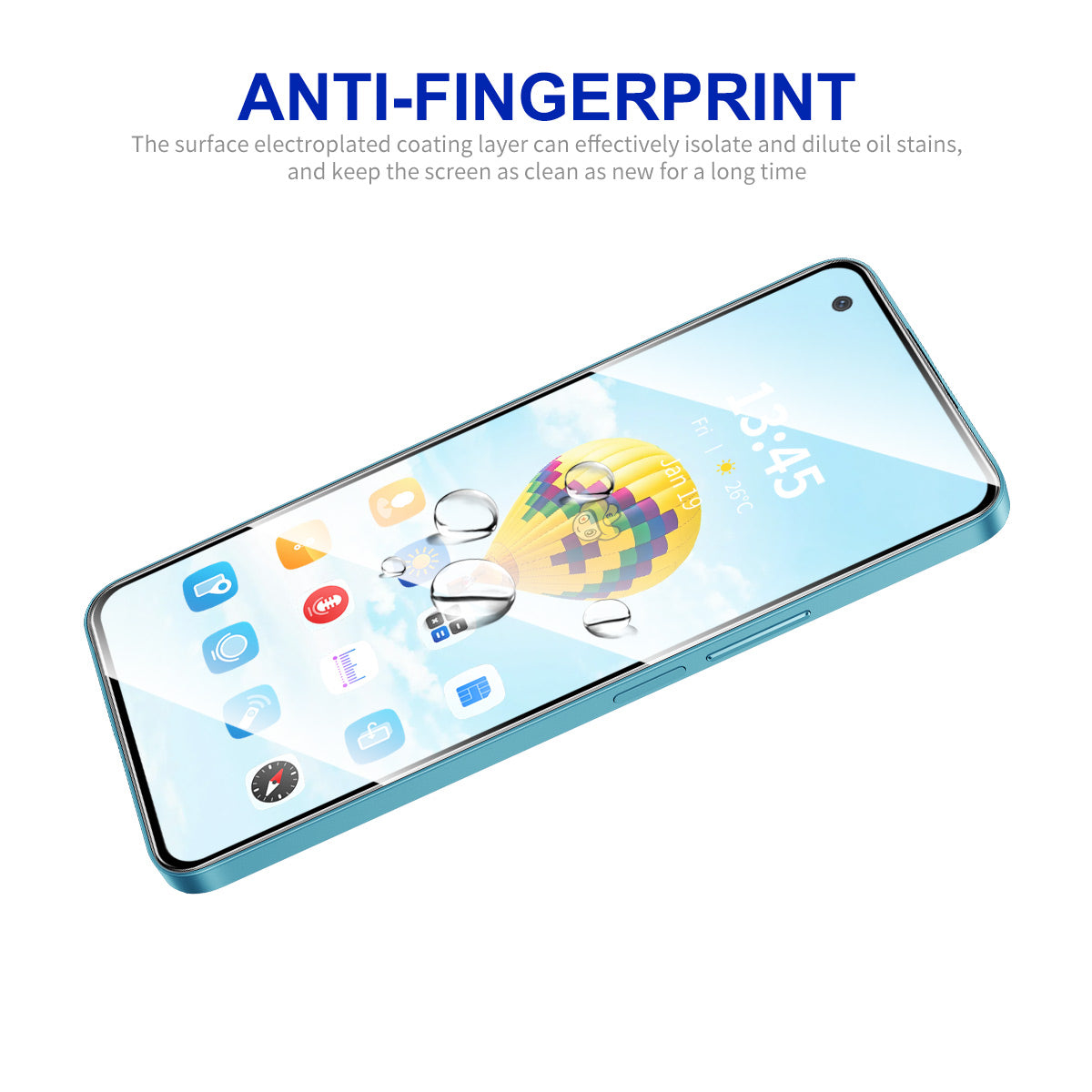 ENKAY HAT PRINCE 2Pcs for OnePlus Nord N20 5G Screen Protector High Aluminium-silicon Glass 0.26mm 9H Hardness 2.5D Film