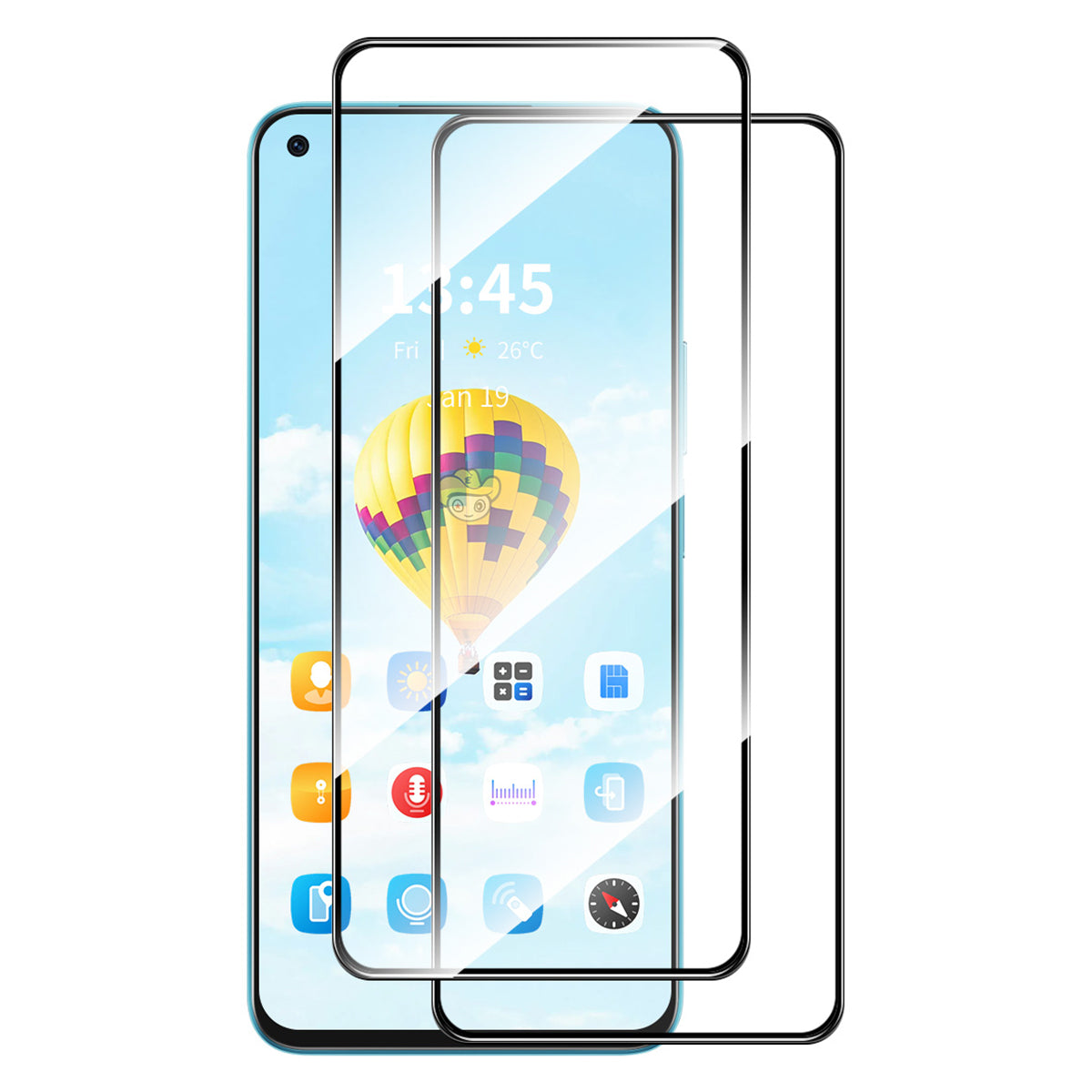 ENKAY HAT PRINCE 2Pcs for OnePlus Nord CE 2 Lite 5G 0.26mm Screen Protector Explosion-proof HD Clear Film