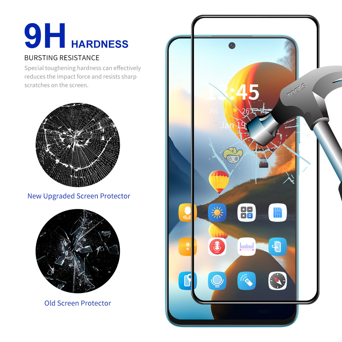 ENKAY HAT PRINCE 2Pcs for OnePlus Ace 3V 5G Screen Protector Explosion-proof 0.26mm 2.5D Film