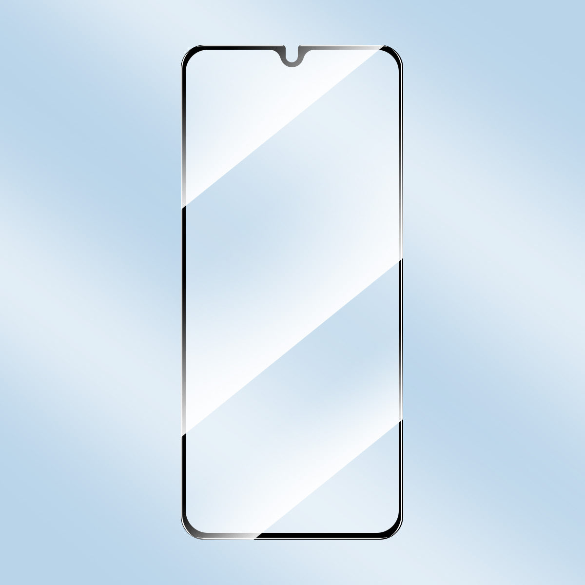 ENKAY HAT PRINCE for ZTE Blade A72 5G Silk Printing Screen Protector High Aluminium-silicon Glass Film