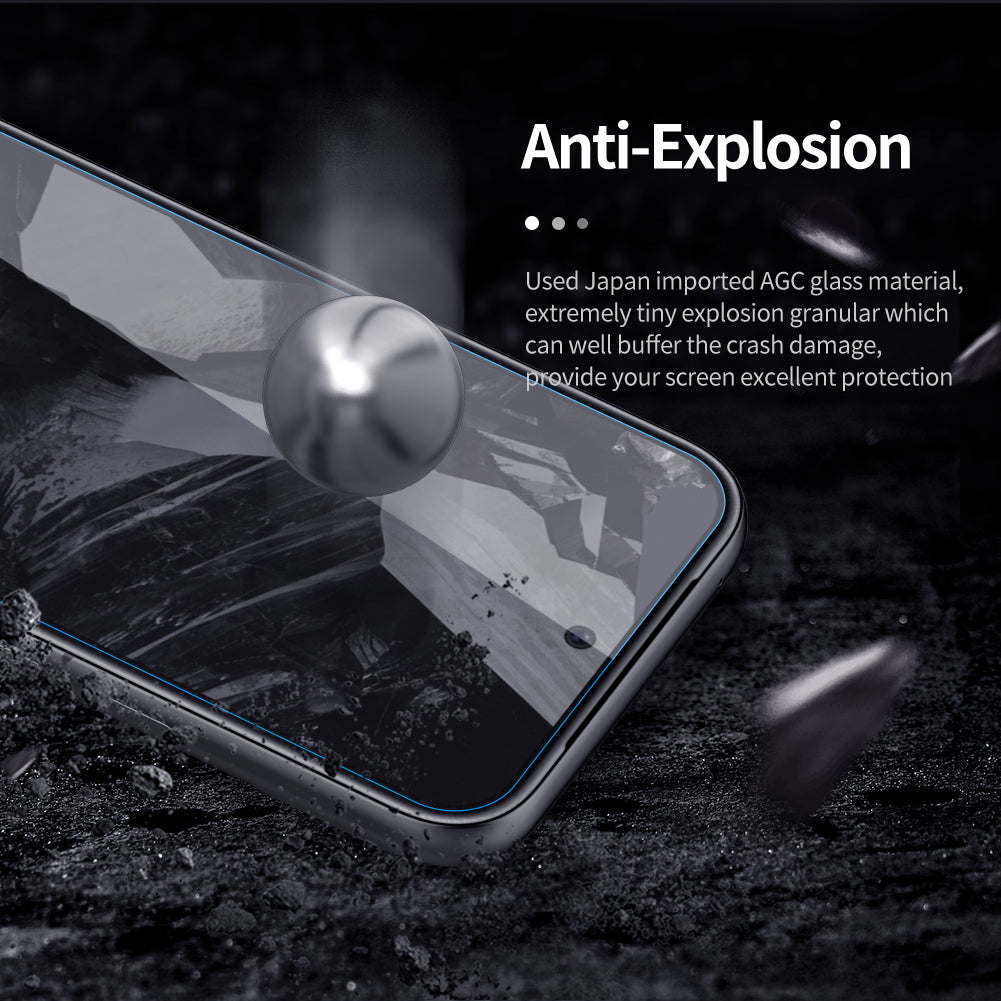 NILLKIN H+Pro for Google Pixel 8a Screen Protector 9H Anti-Scratch AGC Glass Film