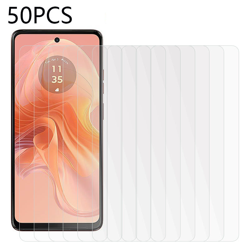 50PCS For Motorola Moto G04s 4G 2.5D Screen Protector HD Clear 0.3mm Anti-scratch Tempered Glass Film