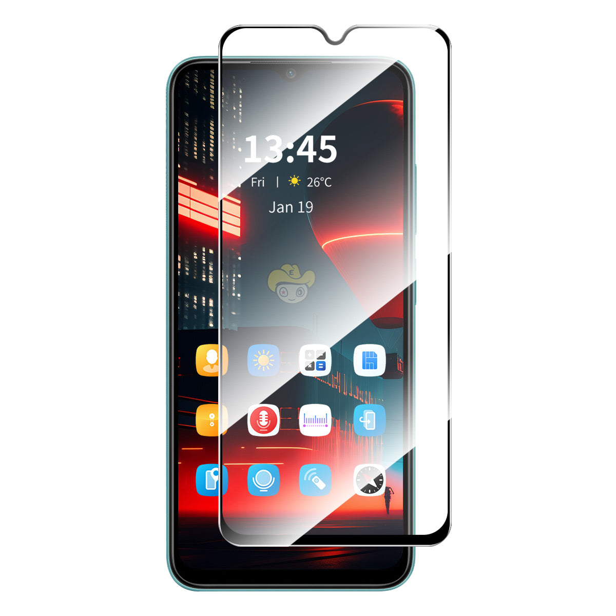 ENKAY HAT PRINCE for Nokia C21 Screen Protector 2.5D Case-Friendly High Aluminium-silicon Glass Film