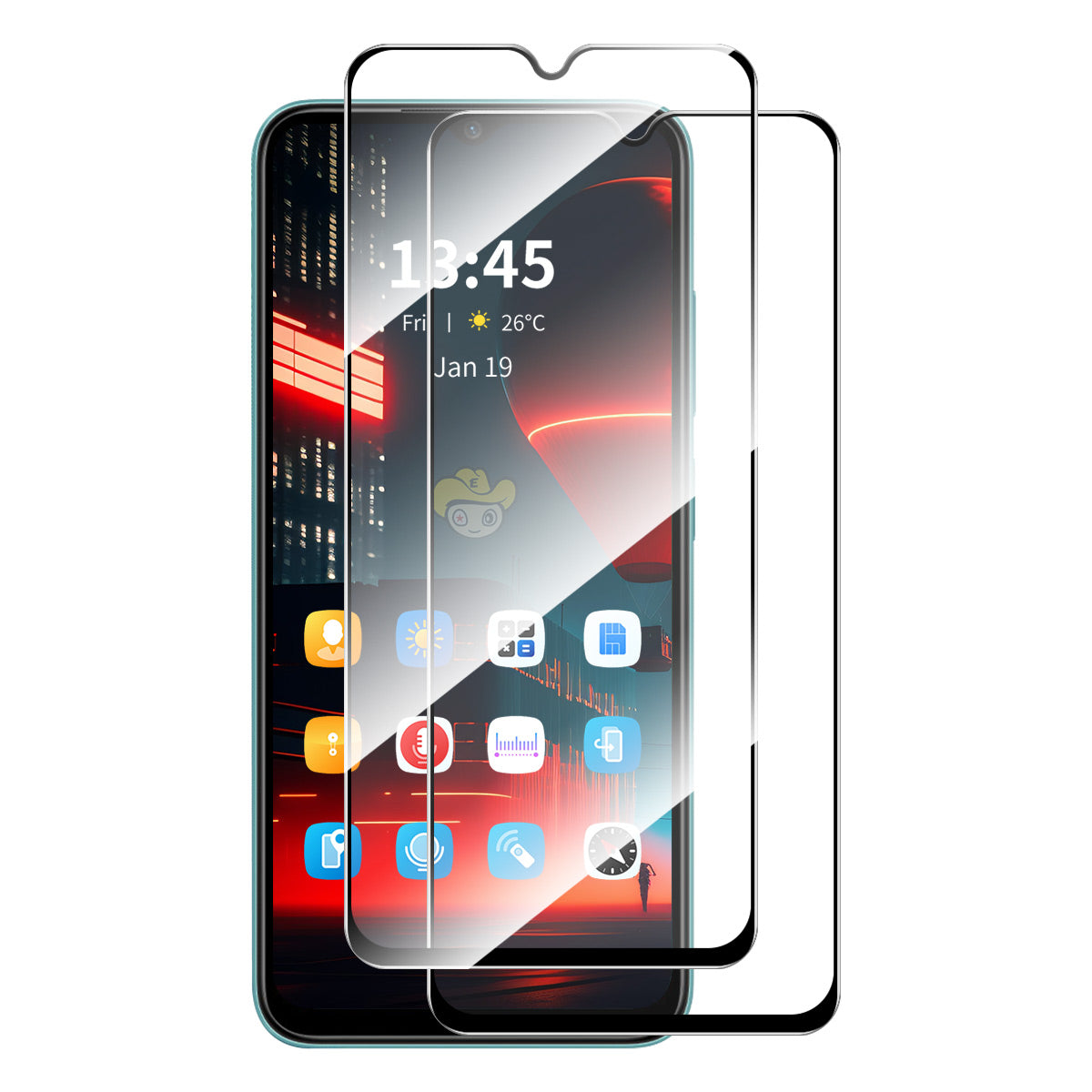 NKAY HAT PRINCE 2Pcs for Nokia G11 Plus 4G Screen Protector 9H High Aluminium-silicon Glass Film