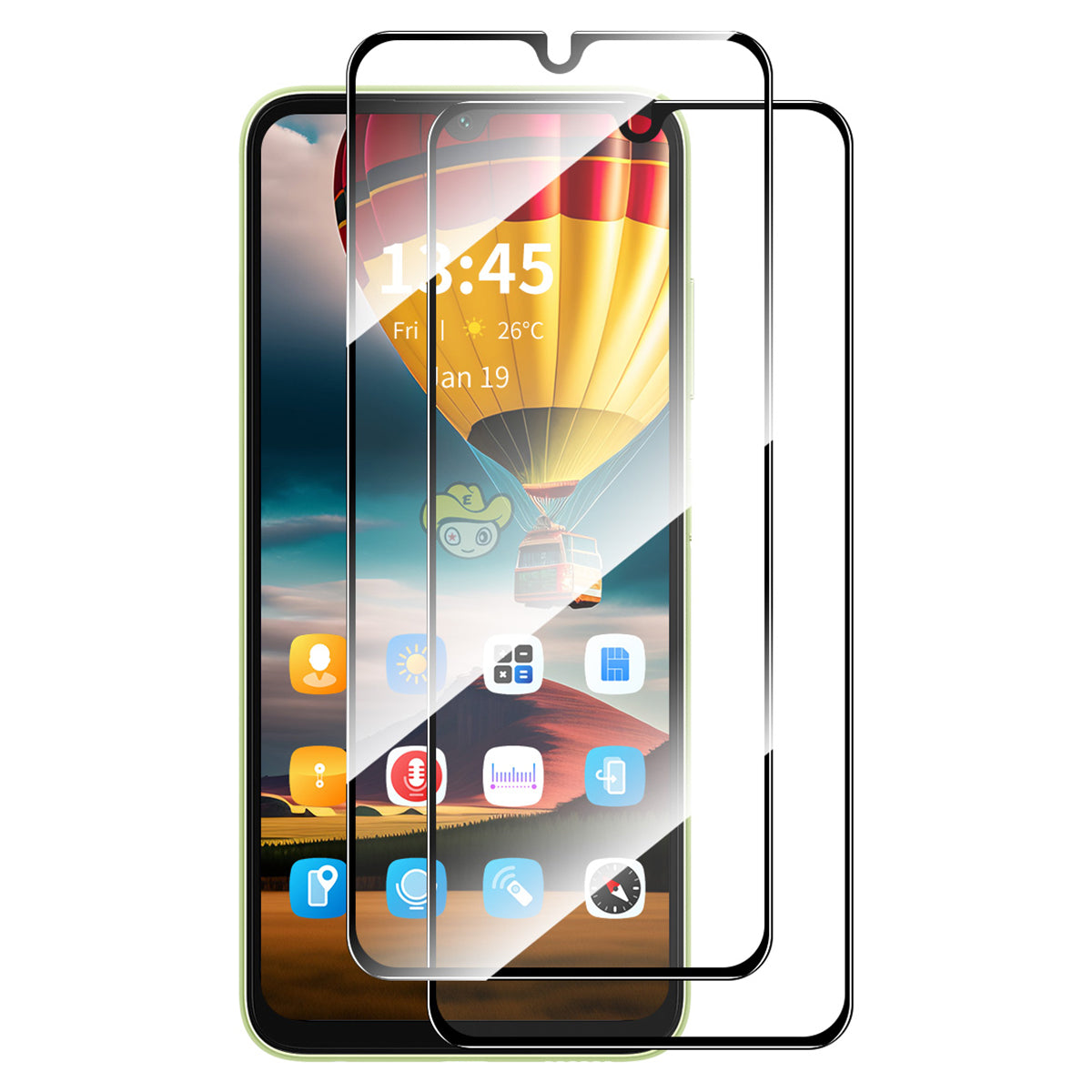 ENKAY HAT PRINCE 2Pcs for Nokia C31 4G Clear Screen Protector 9H Hardness High Aluminium-silicon Glass Film