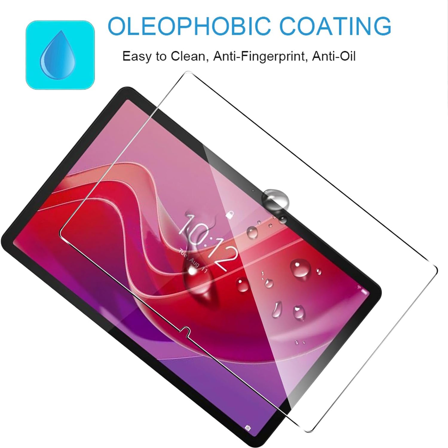 For Lenovo Tab M11 / Xiaoxin Pad 11 2024 Screen Protector Anti-Shatter Arc Edge Tempered Glass Film