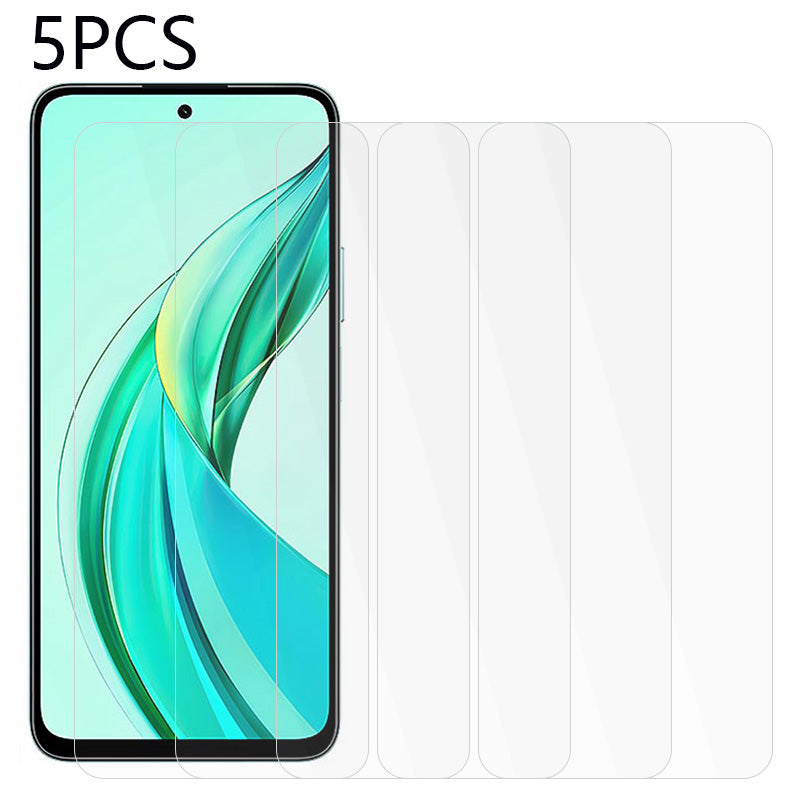 5Pcs / Set For Honor 90 Smart / X7b 4G Film High Clarity Tempered Glass 2.5D Screen Protector