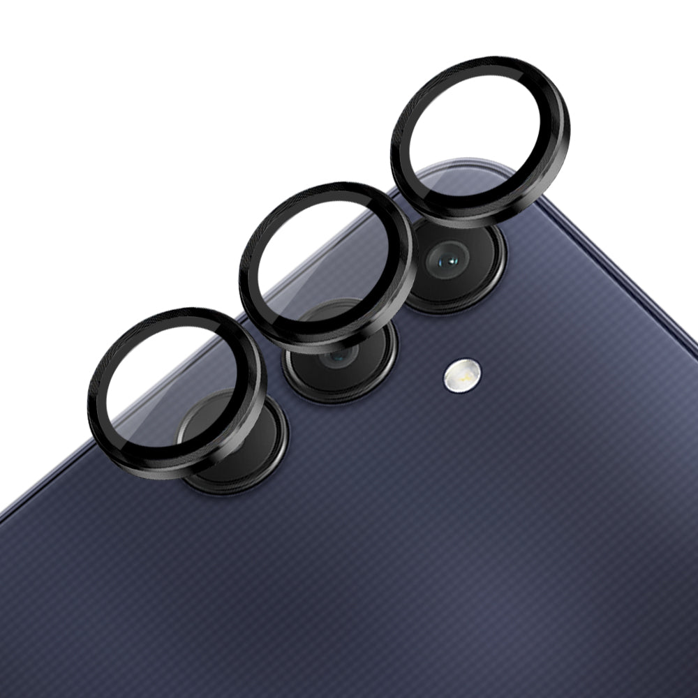 NORTHJO 1 Set For Samsung Galaxy A25 5G (Global) (161.0 x 76.5 x 8.3mm) 9H Camera Lens Film with CD Vein Metal Ring