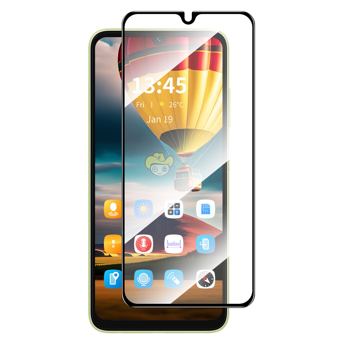 ENKAY HAT PRINCE for Xiaomi Redmi 13R 5G Screen Protector High Aluminium-silicon Glass Anti-explosion Film