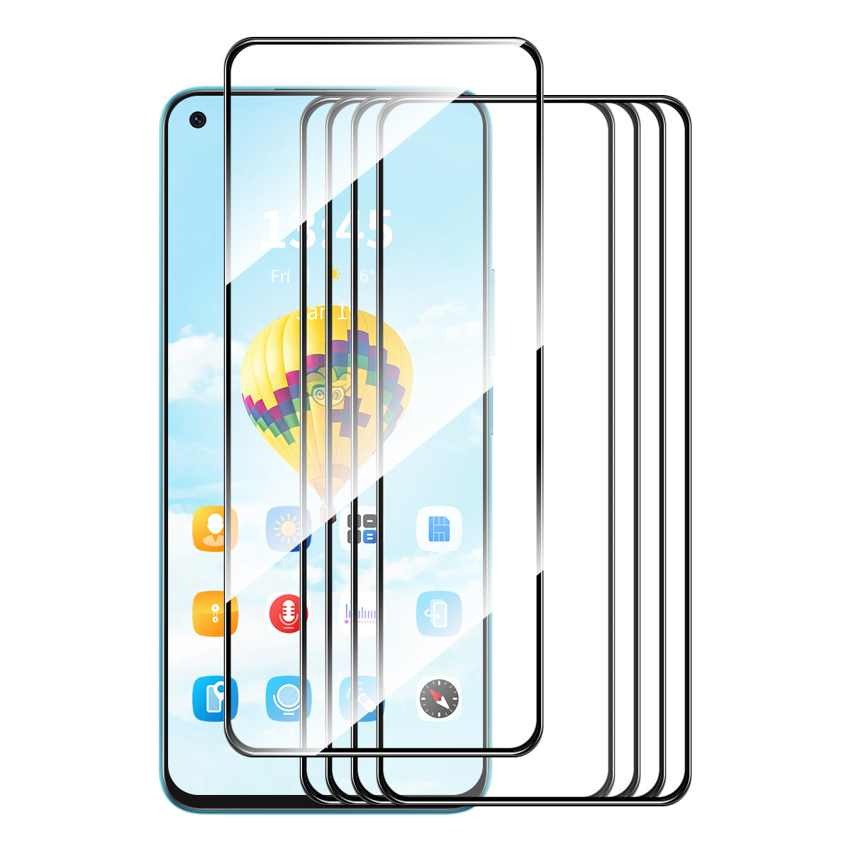 ENKAY HAT PRINCE 5Pcs for Realme Narzo 50 4G / 8i Screen Protector Ultra Clear Anti-Shatter 0.26mm 2.5D Film