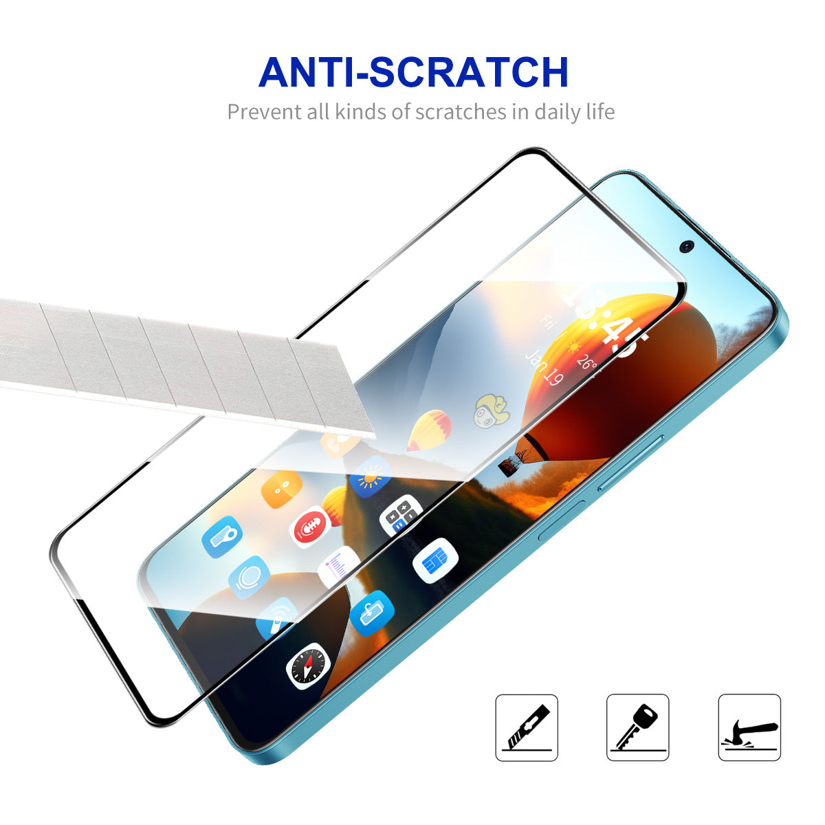 ENKAY HAT PRINCE For Realme 10 Pro 5G Screen Film 0.26mm 9H 2.5D Complete Covering Screen Protector