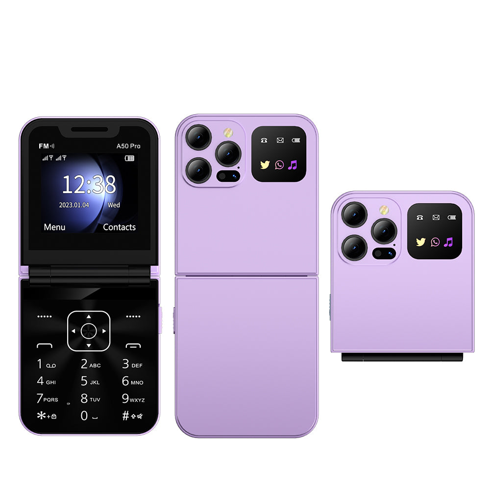 SERVO A50 Pro Dual SIM Flip 2G Bar Phone for Seniors