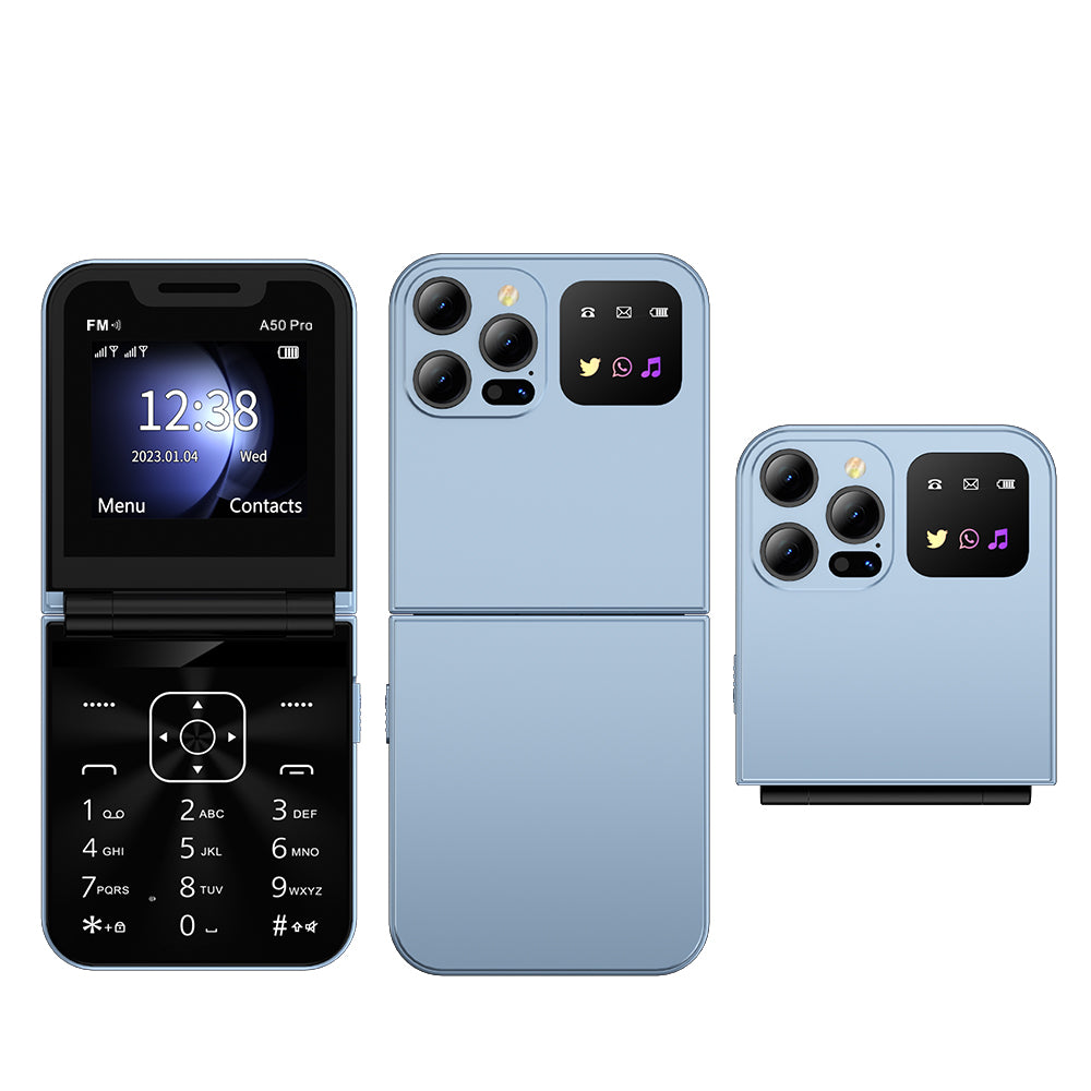 SERVO A50 Pro Dual SIM Flip 2G Bar Phone for Seniors