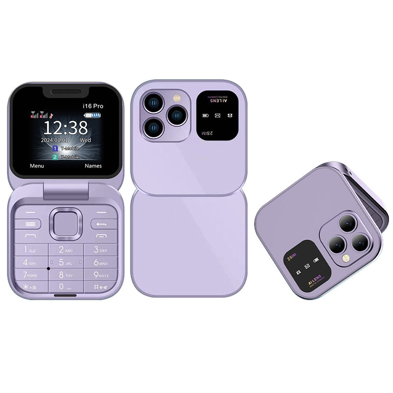 SERVO i16 Pro Dual SIM Card 2G Flip Foldable Feature Phone