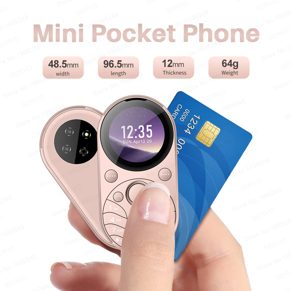 SERVO i15 Mini Dual SIM Miniature Circular 2G Feature Phone