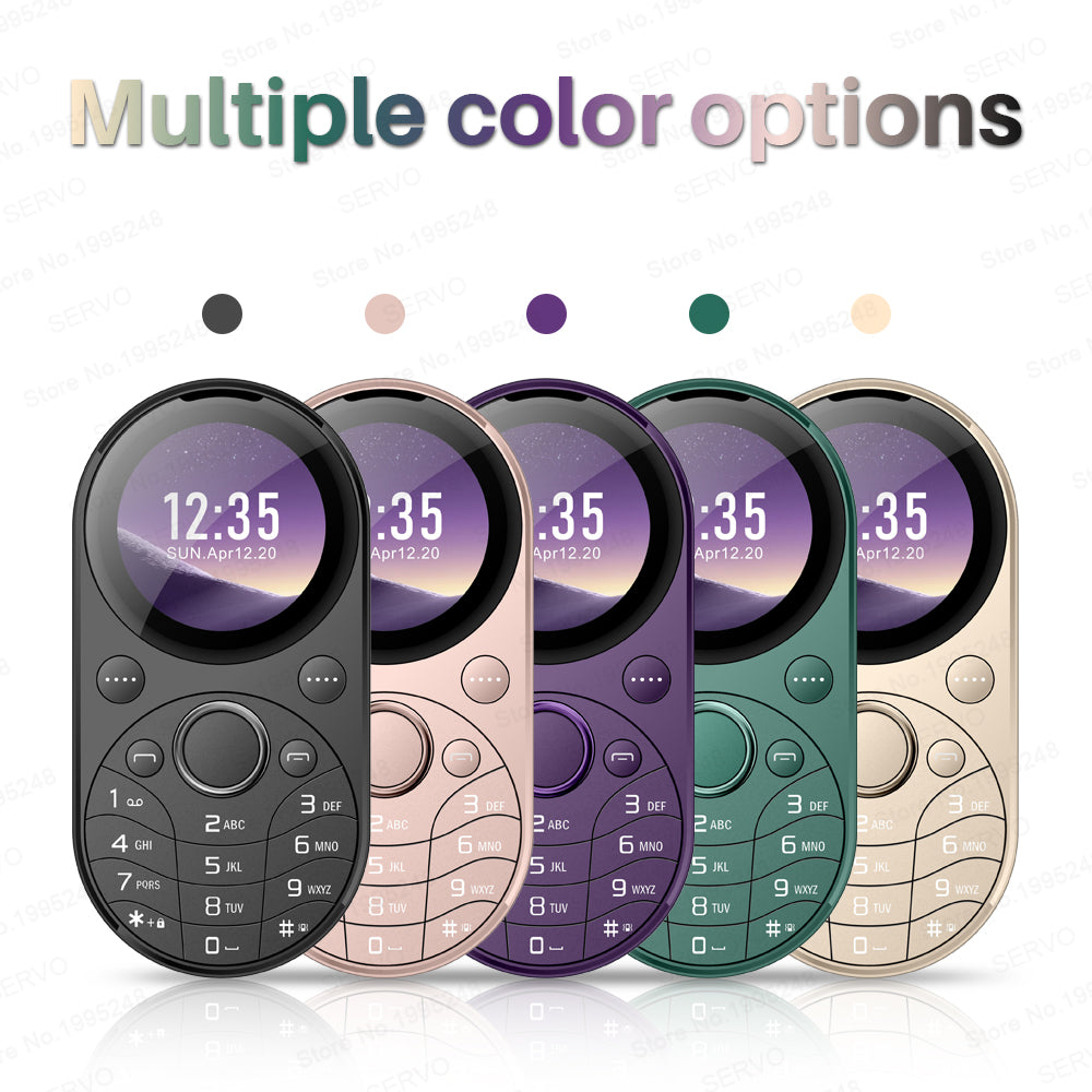 SERVO i15 Mini Dual SIM Miniature Circular 2G Feature Phone