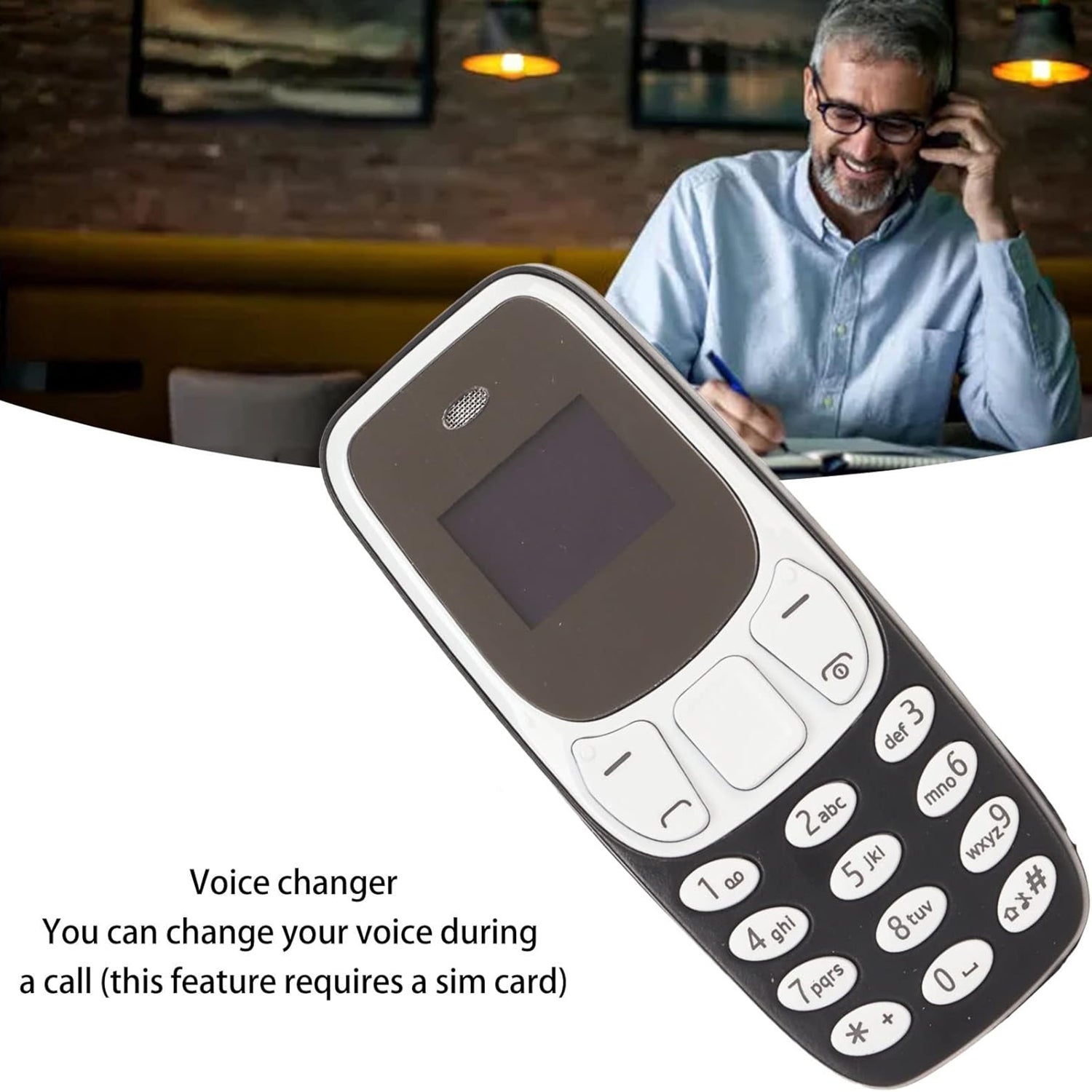 BM10 Dual SIM 0.66-inch Mini Mobile Phone 2G GSM Cellphone with Ear Hook