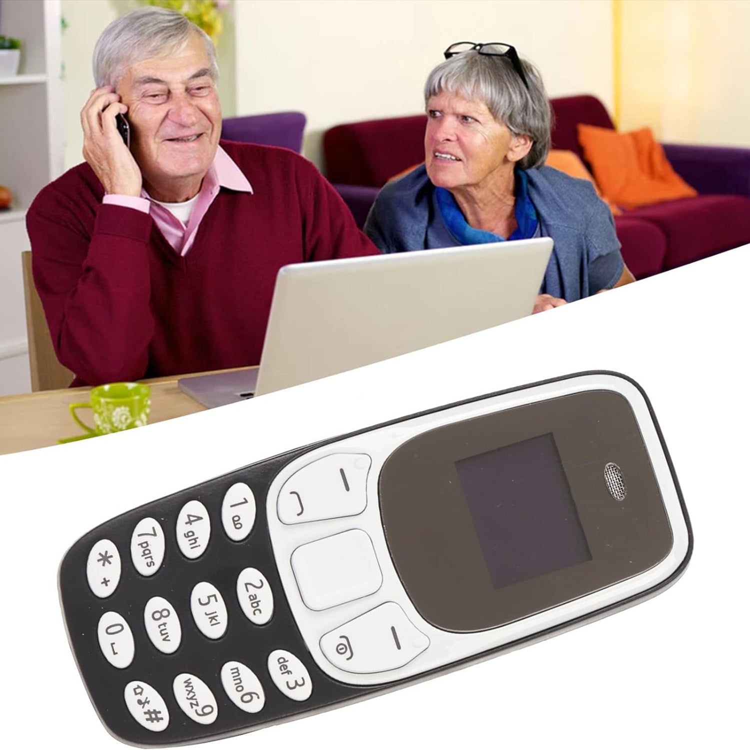 BM10 Dual SIM 0.66-inch Mini Mobile Phone 2G GSM Cellphone with Ear Hook