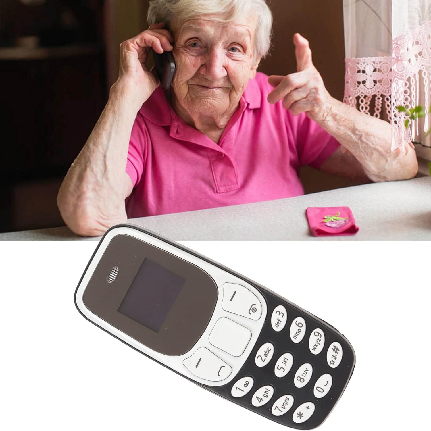 BM10 Dual SIM 0.66-inch Mini Mobile Phone 2G GSM Cellphone with Ear Hook