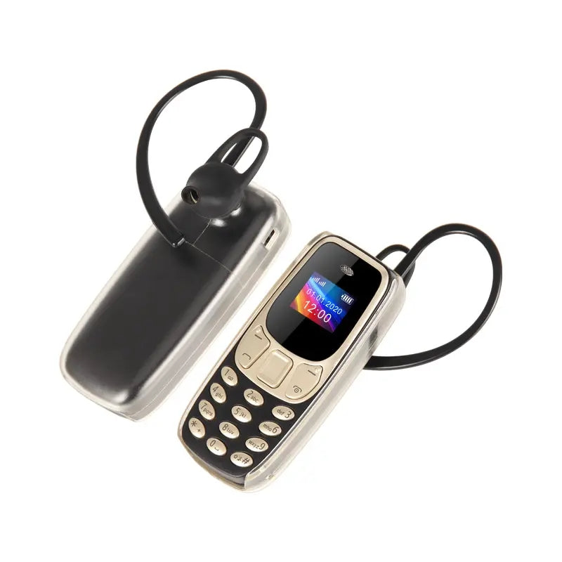BM10 Dual SIM 0.66-inch Mini Mobile Phone 2G GSM Cellphone with Ear Hook