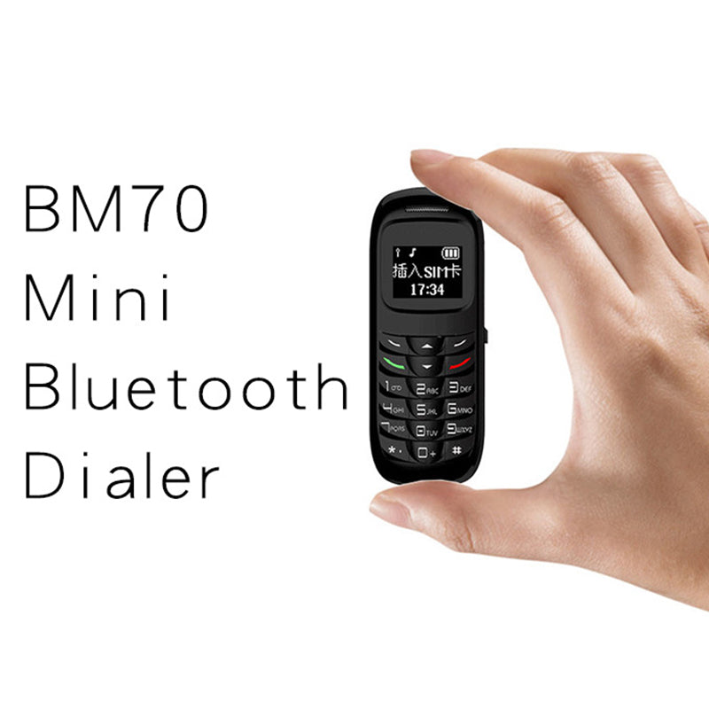 BM70 Dual SIM 0.66-inch Mini Bar Phone 2G GSM Mobile Phone