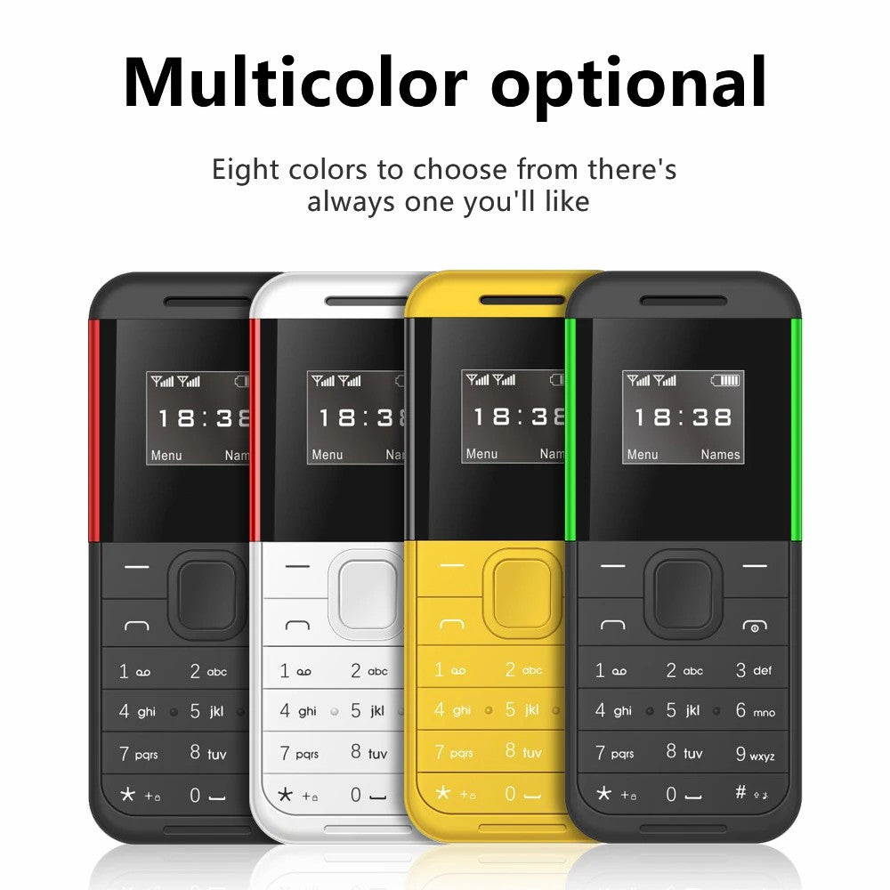 BM222 0.66-Inch Mini Dual SIM Standby Phone Portable Bar Phone