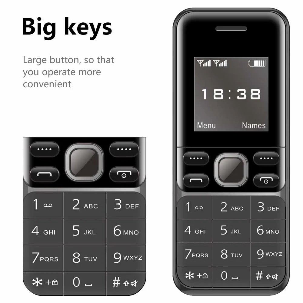 BM333 1.54-Inch Dual SIM Standby Cell Phone Portable Mini Bar Phone