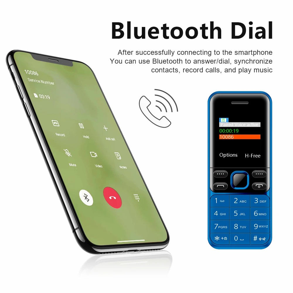 BM333 1.54-Inch Dual SIM Standby Cell Phone Portable Mini Bar Phone