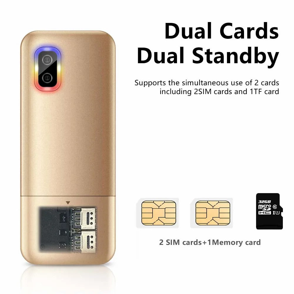 BM333 1.54-Inch Dual SIM Standby Cell Phone Portable Mini Bar Phone