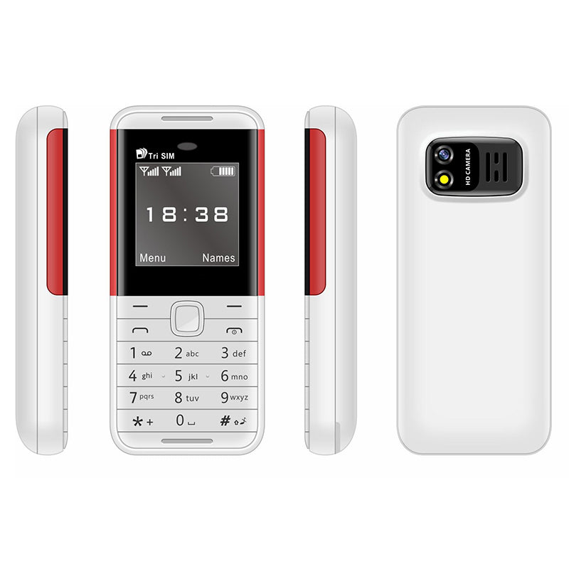 BM5310 1.33-Inch Mini Triple SIM Standby Bar Phone Portable 2G Cell Phone