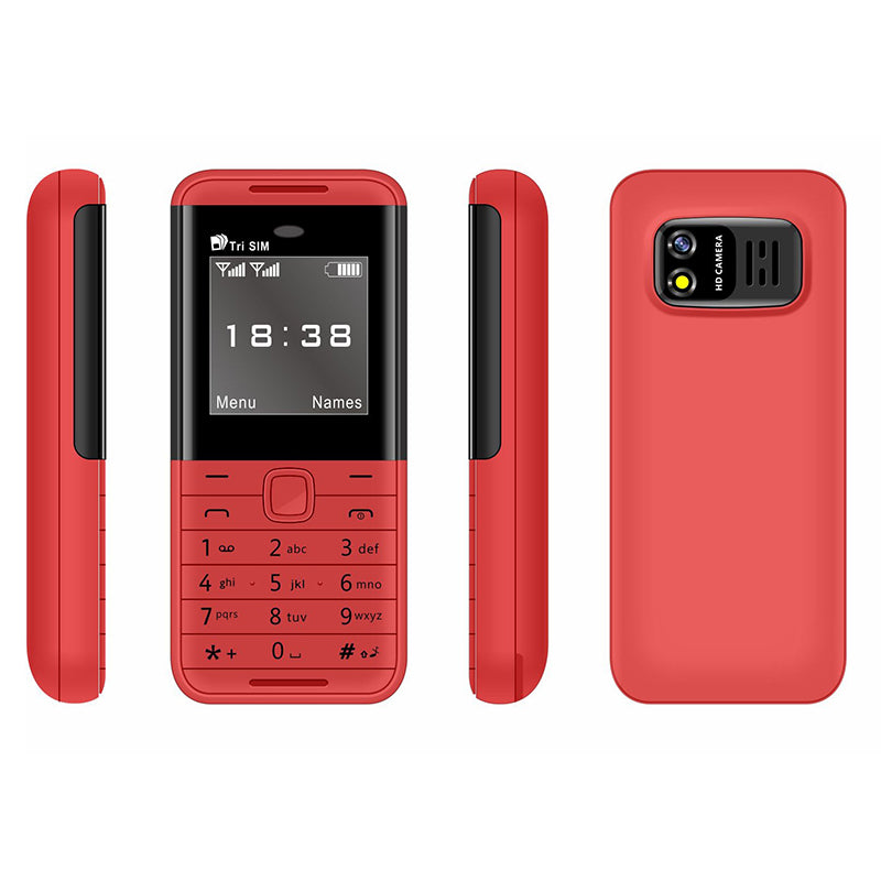 BM5310 1.33-Inch Mini Triple SIM Standby Bar Phone Portable 2G Cell Phone