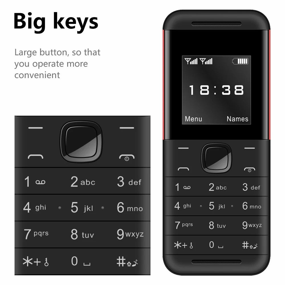 BM888 1.54-Inch 2G Mini Phone Dual SIM Standby Cellphone
