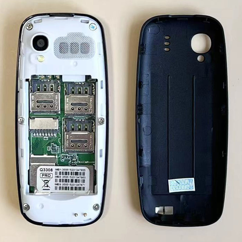 Q3308 1.33-Inch Mini Triple SIM Standby 2G Bar Phone