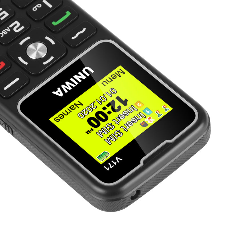 UNIWA V171 Dual SIM 1.77 inch Mobile Phone 1000mAh Battery 2G GSM Cellphone