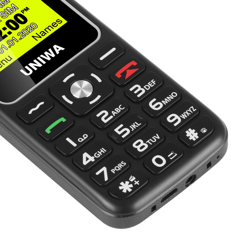 UNIWA V171 Dual SIM 1.77 inch Mobile Phone 1000mAh Battery 2G GSM Cellphone