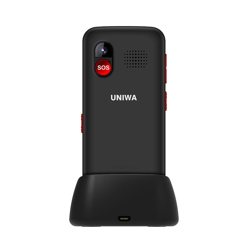 UNIWA V1000 4G Cellphone 2.31-inch 0.3MP Camera Big Button Bar Phone, EU Version
