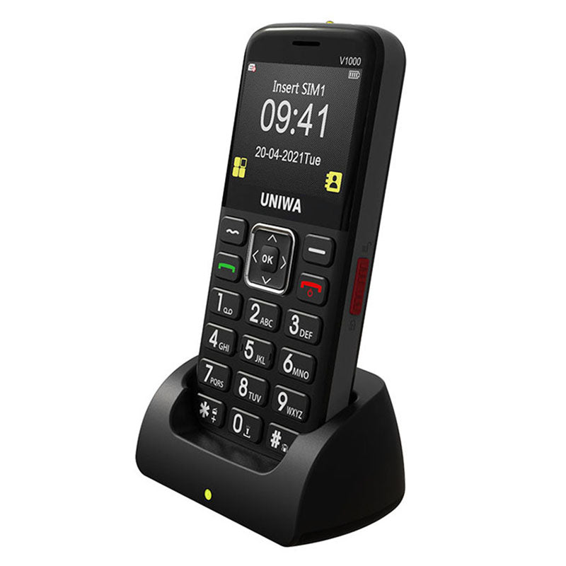 UNIWA V1000 4G 2.31 Inch Big Button Cell Phone for Seniors Big Button Bar Phone US Version