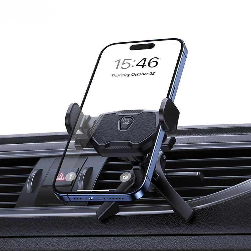 USAMS ZJ077 Mini Car Phone Holder Air Vent Mobile Phone Mount Stand for 4.7-6.9 inch Phone
